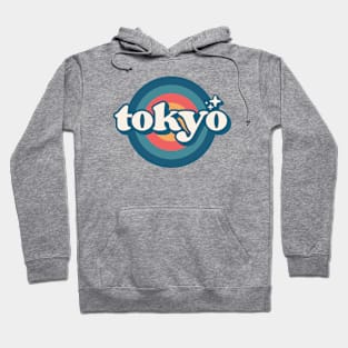 Vintage Tokyo Sunset Seal // Retro City Emblem for Tokyo, Japan Hoodie